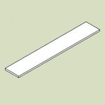 Hylde til reol 1 eller 2 - h1,8 d20 b119