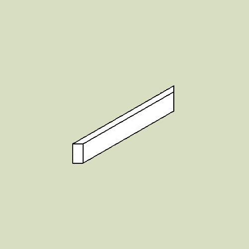 Sokkelliste til hjørneskab - h6,5 b47,5