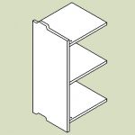 Skab, grundmodul med 1 hylde - h83 b41 d36Skab, grundmodul med 1 hylde - h83 b41 d36Skab, grundmodul med 1 hylde - h83 b41 d36Skab, grundmodul med 1 hylde - h83 b41 d36